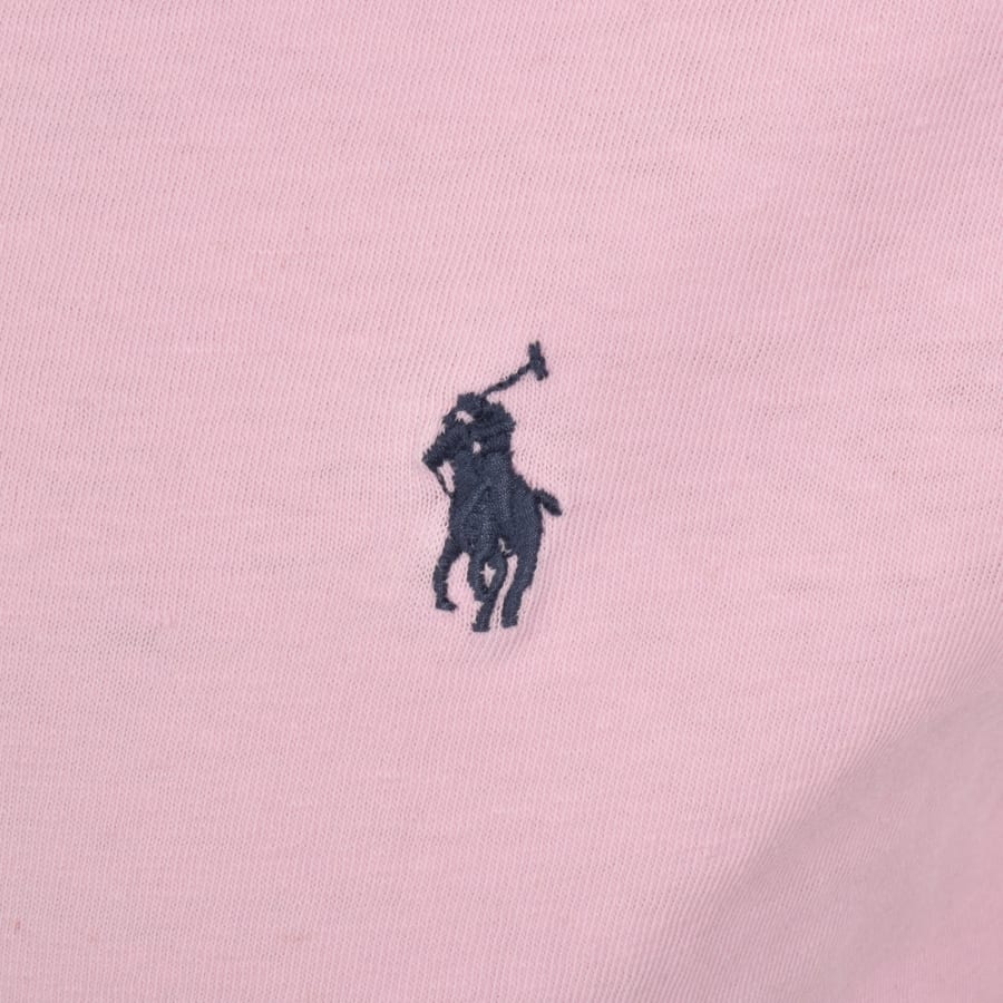 Image number 3 for Ralph Lauren Open Collar Polo T Shirt Pink