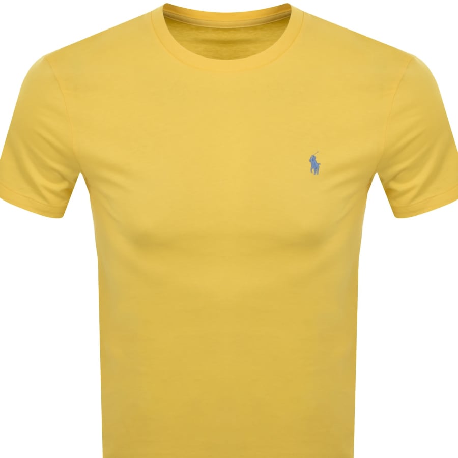 Image number 2 for Ralph Lauren Crew Neck Slim Fit T Shirt Yellow