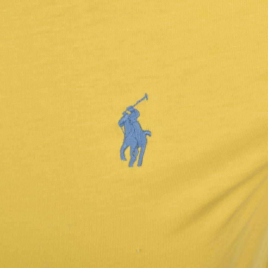 Image number 3 for Ralph Lauren Crew Neck Slim Fit T Shirt Yellow