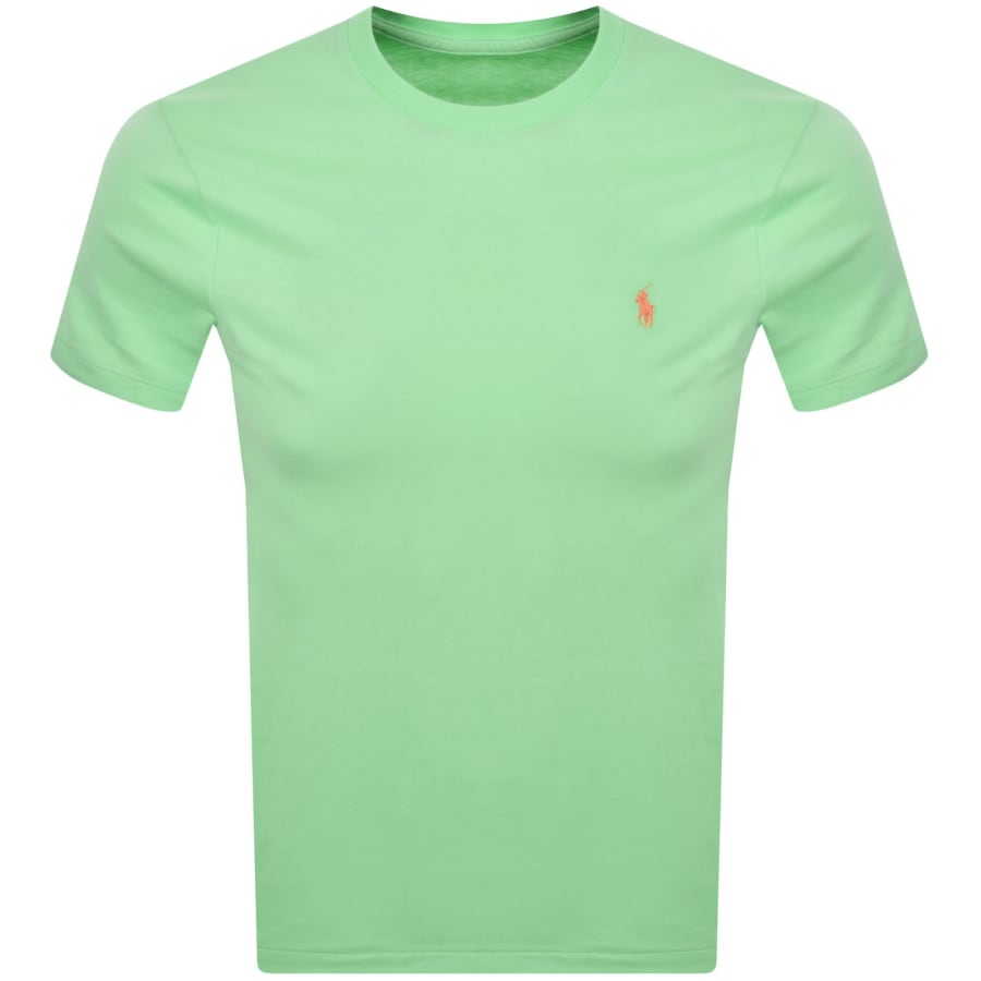 Image number 1 for Ralph Lauren Crew Neck Slim Fit T Shirt Green