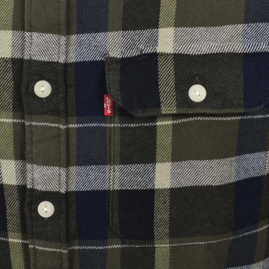 Image number 3 for Levis Jackson Worker Long Sleeve Shirt Green