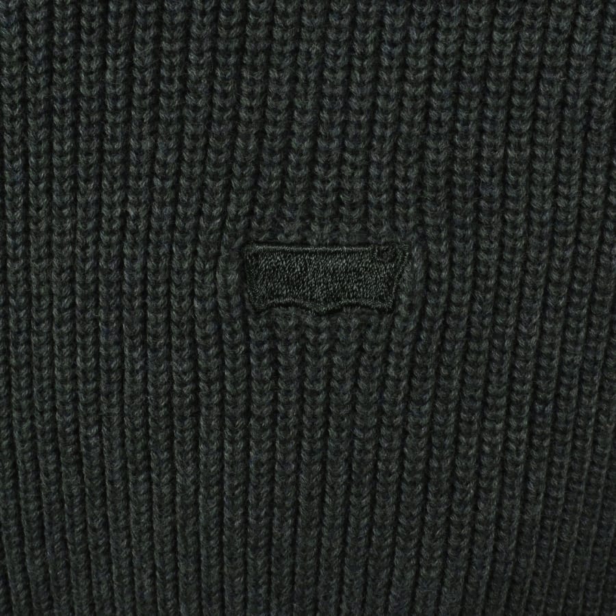 Image number 3 for Levis Housemark Quarter Zip Sweatshirt Green