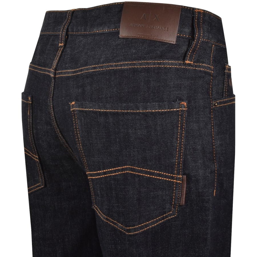 Image number 4 for Armani Exchange J13 Slim Fit Jeans Navy