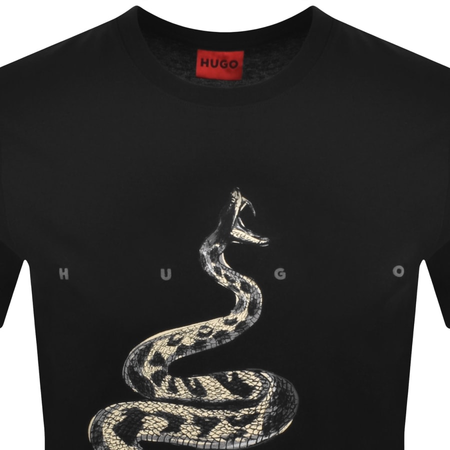 Image number 2 for HUGO Discorb Crew Neck T Shirt Black
