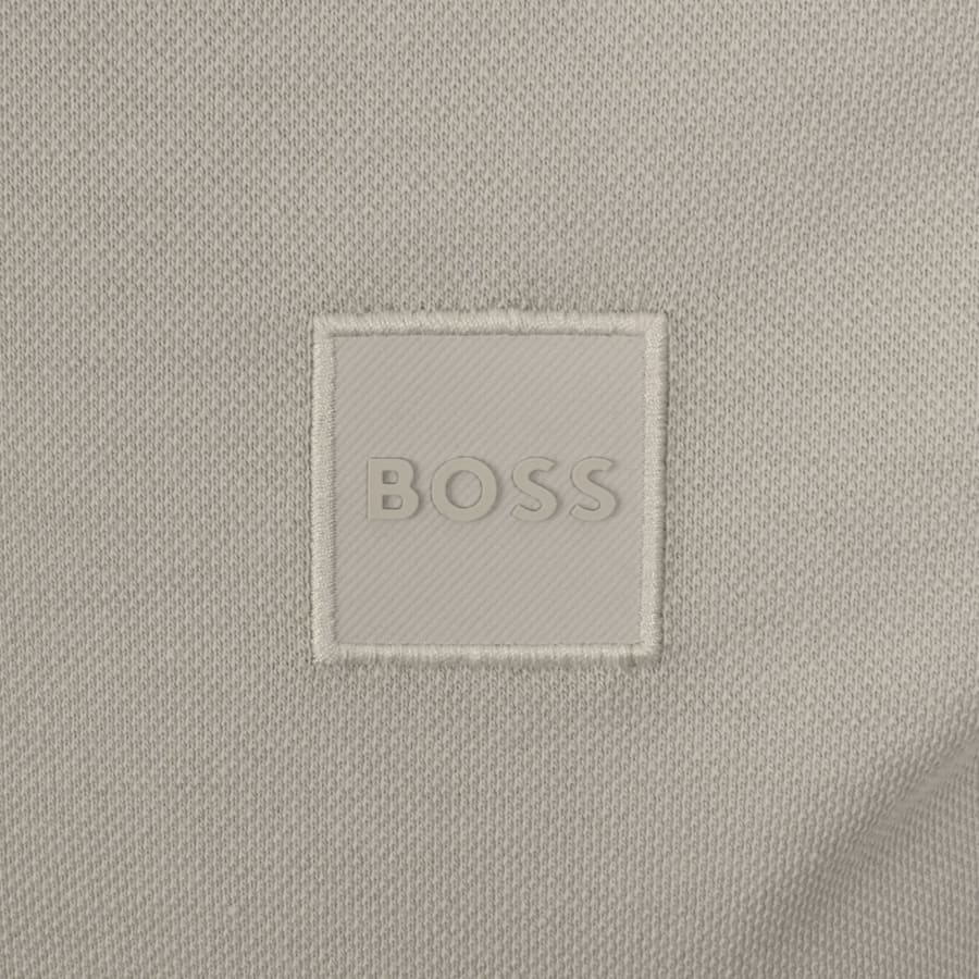 Image number 3 for BOSS Passerzip Polo T Shirt Grey