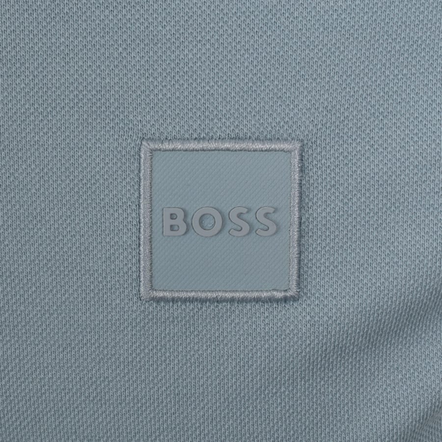 Image number 3 for BOSS Passerzip Polo T Shirt Blue