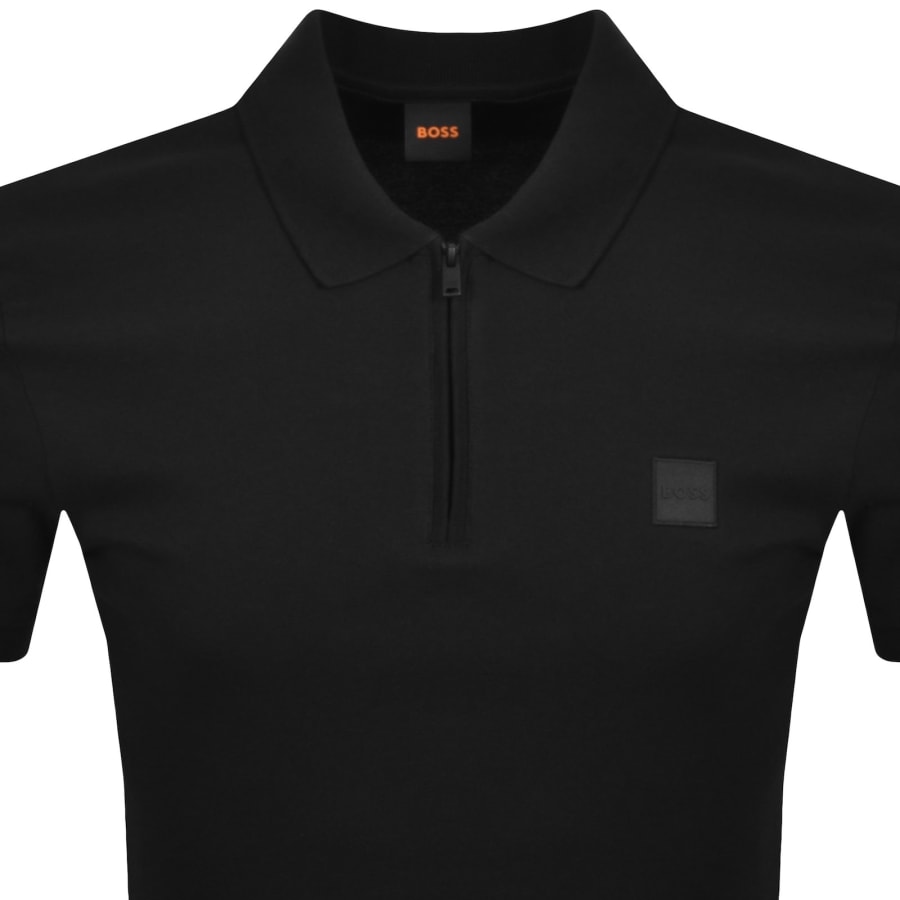 Image number 2 for BOSS Passerzip Polo T Shirt Black