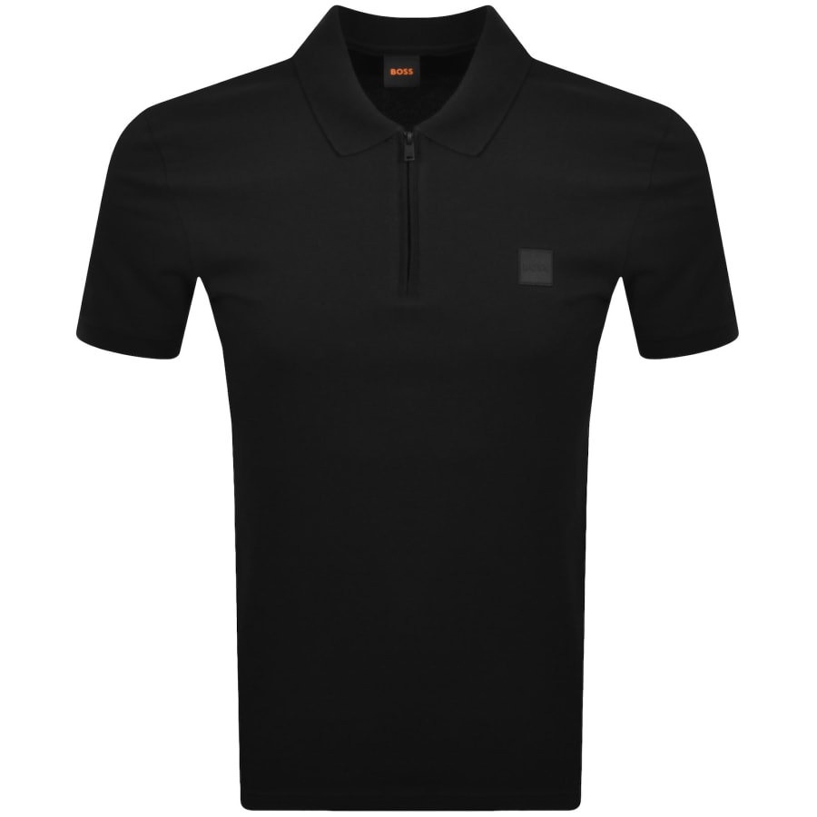 Image number 1 for BOSS Passerzip Polo T Shirt Black
