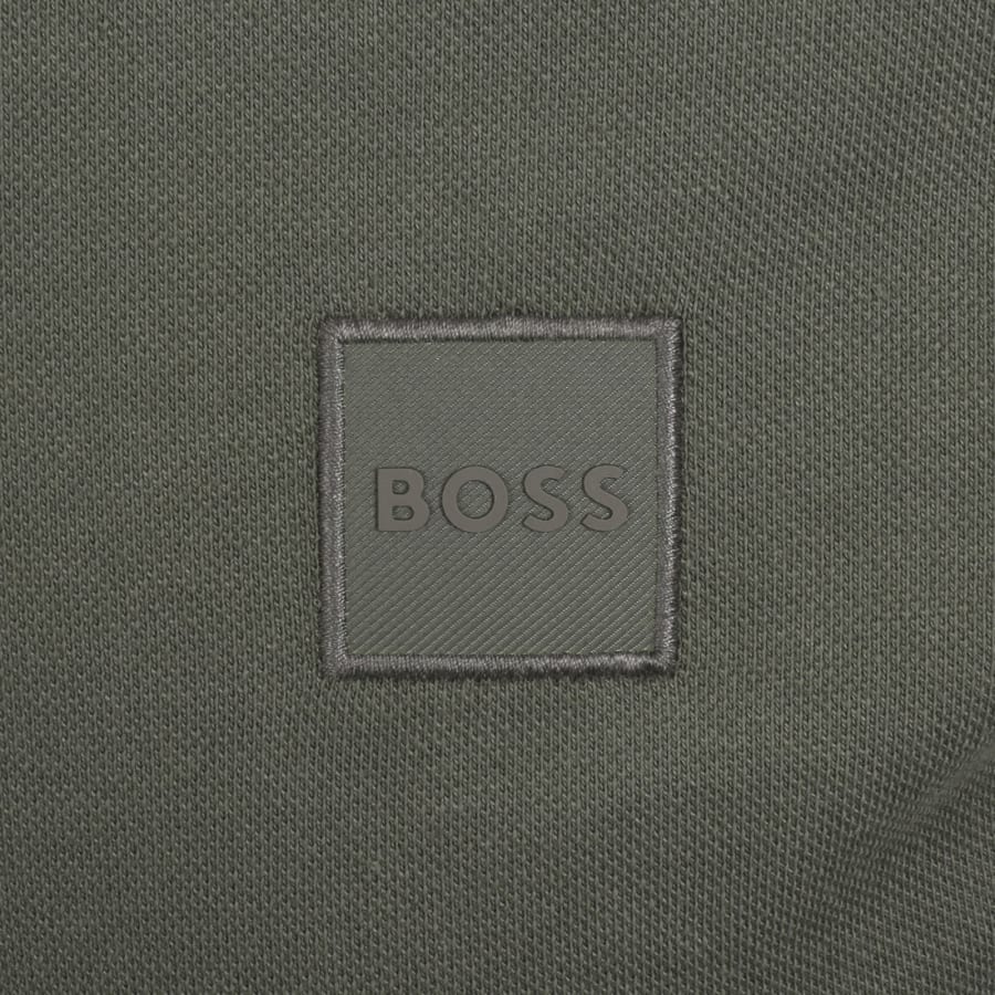 Image number 3 for BOSS Passerzip Polo T Shirt Green