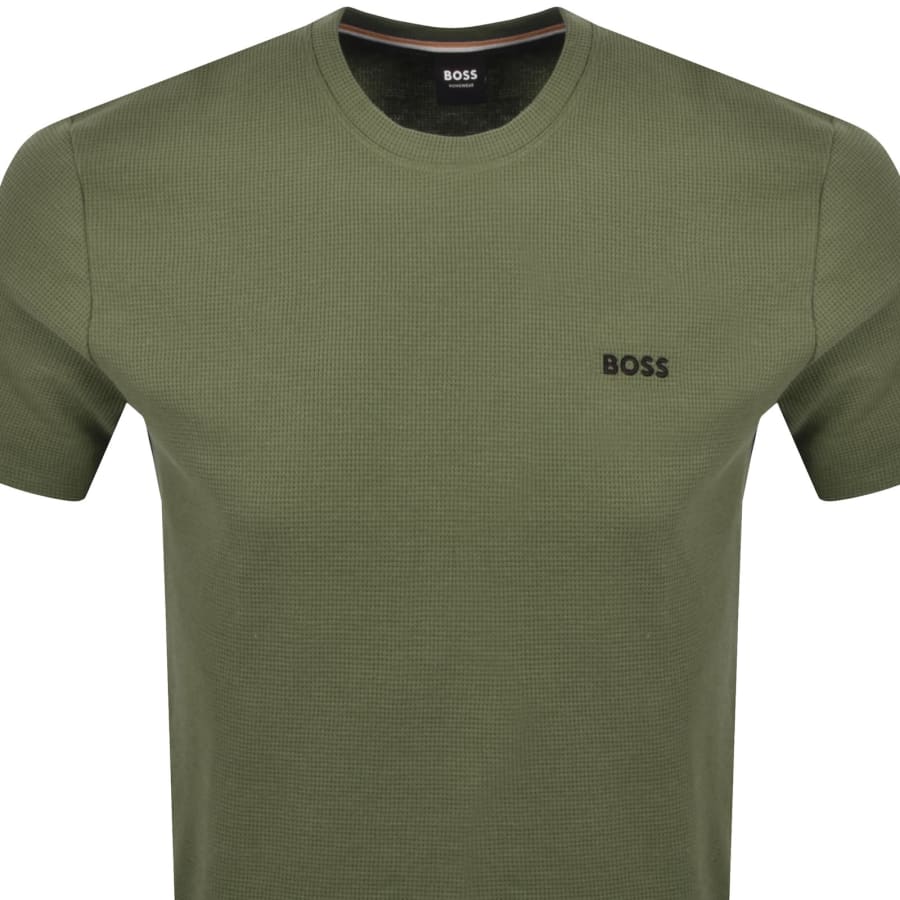 Image number 2 for BOSS Waffle T Shirt Green