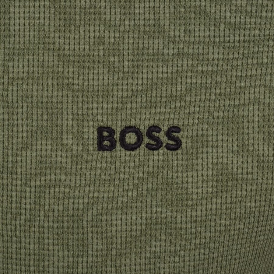 Image number 3 for BOSS Waffle T Shirt Green