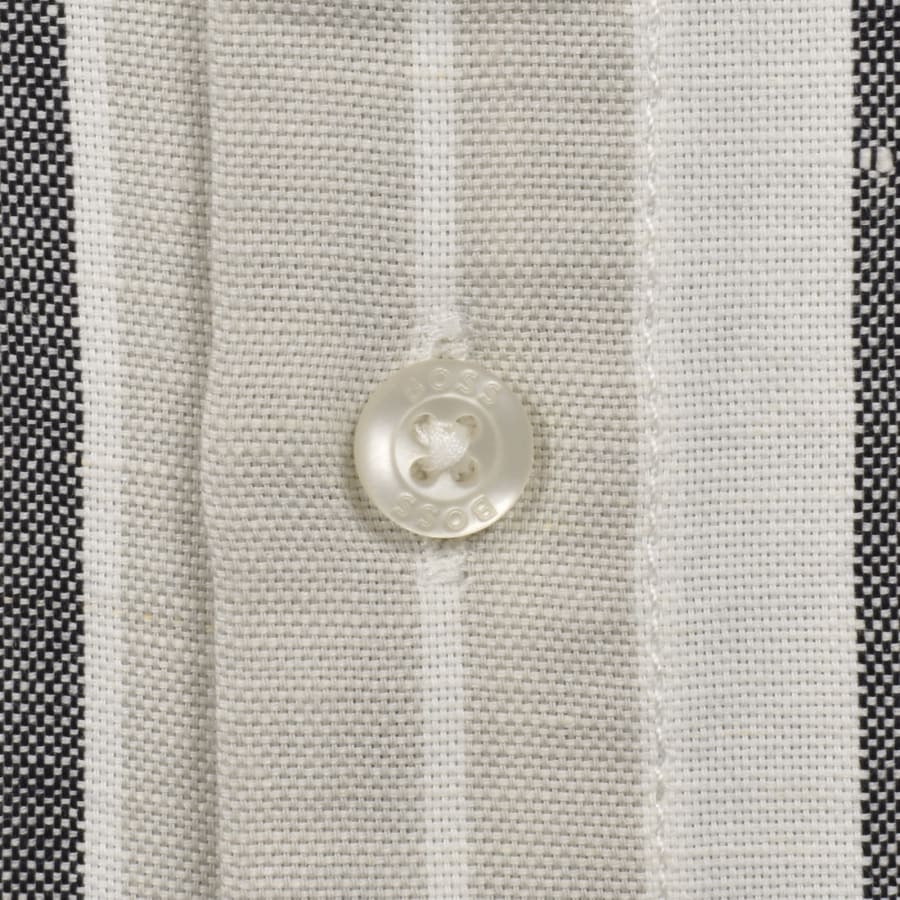 Image number 5 for BOSS Ricoplus M Linen Shirt Grey