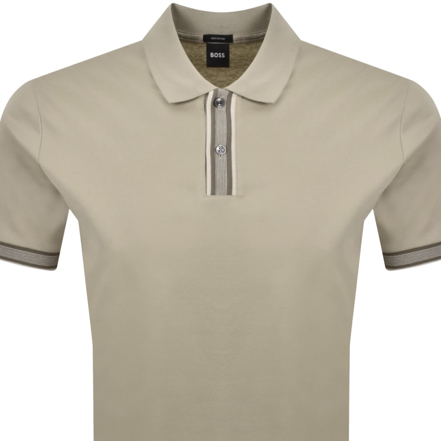 Image number 2 for BOSS Parlay Polo T Shirt Beige