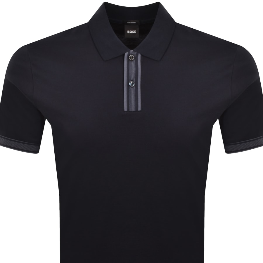 Image number 2 for BOSS Parlay Polo T Shirt Dark Blue