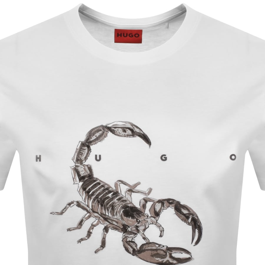 Image number 2 for HUGO Discorb Crew Neck T Shirt White