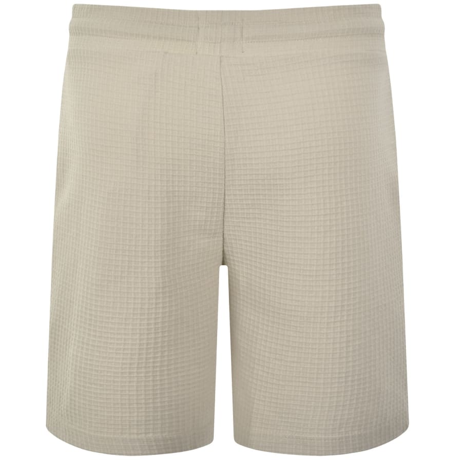 Image number 3 for HUGO Austin Waffle Shorts Beige