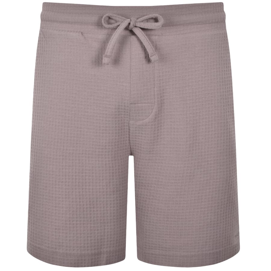 Image number 2 for HUGO Austin Waffle Shorts Pink