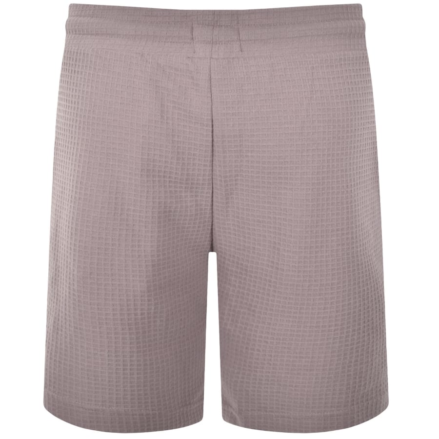 Image number 3 for HUGO Austin Waffle Shorts Pink
