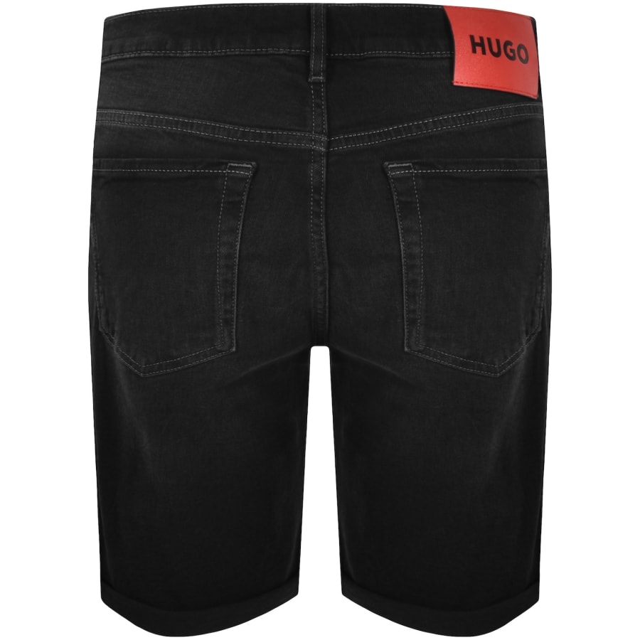 Image number 3 for HUGO 634 Denim Shorts Dark Grey