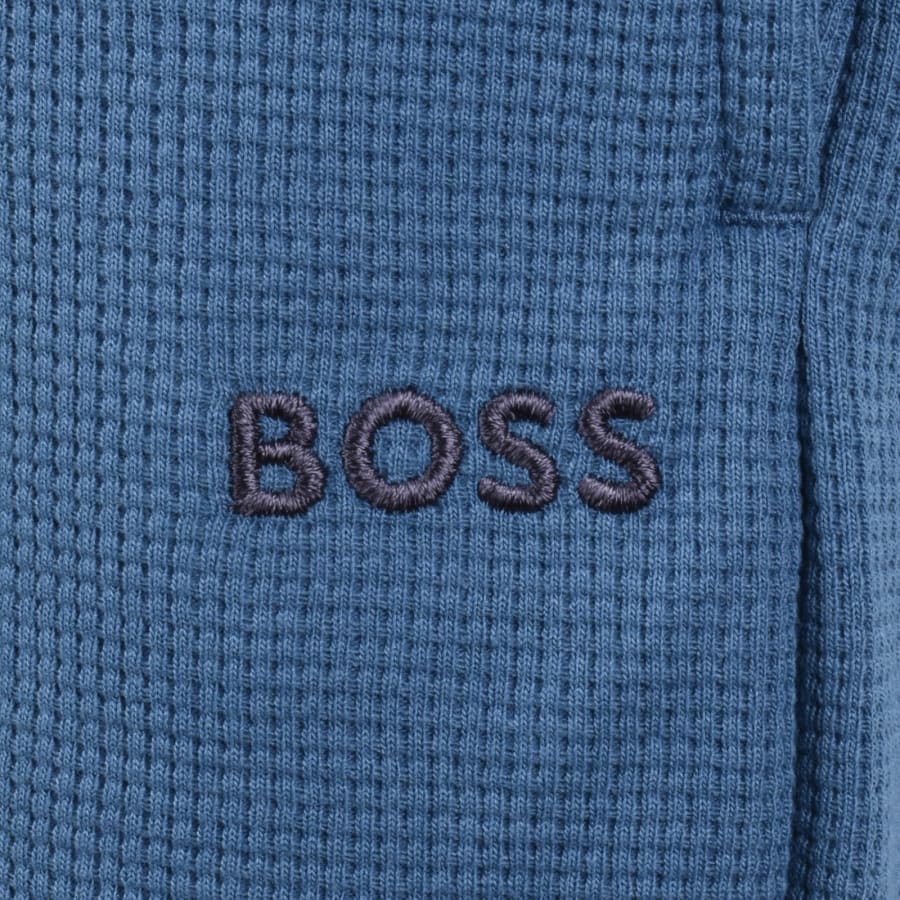 Image number 3 for BOSS Waffle Shorts Open Blue