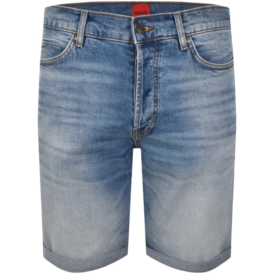 Image number 2 for HUGO 634 Denim Shorts Blue