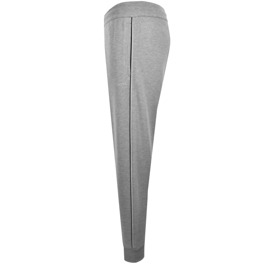 Image number 5 for BOSS Contrast Piping Tracksuit Set Grey
