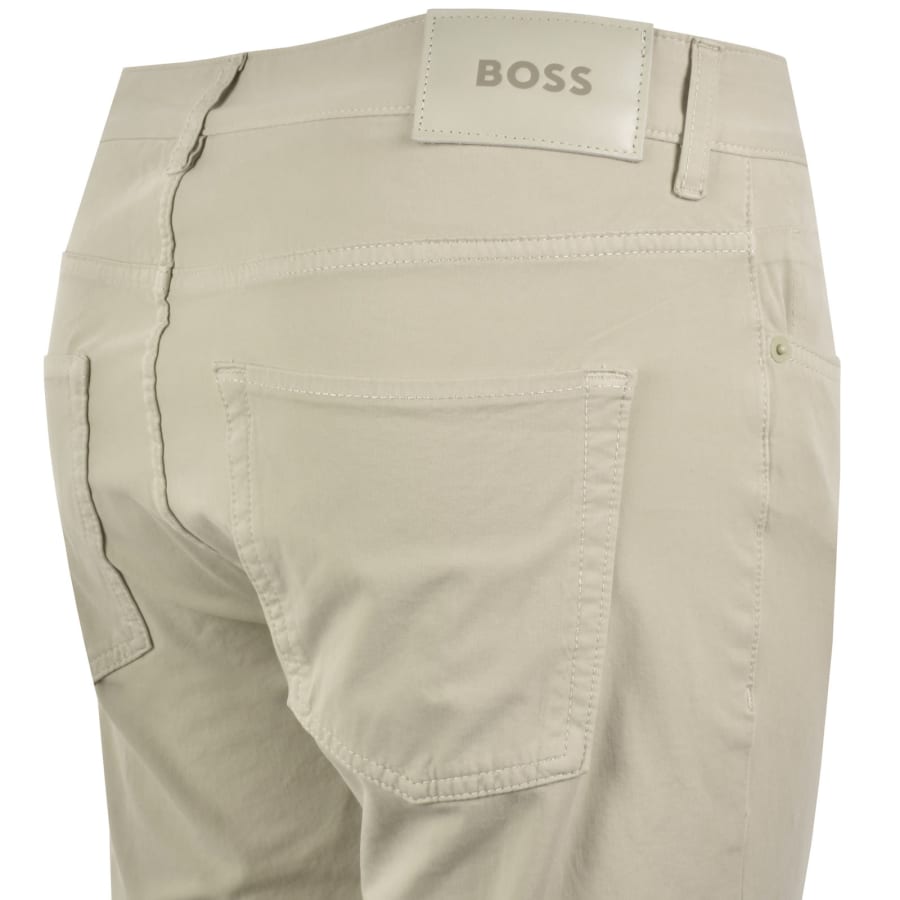 Image number 4 for BOSS H Delaware Slim Fit Trousers Beige