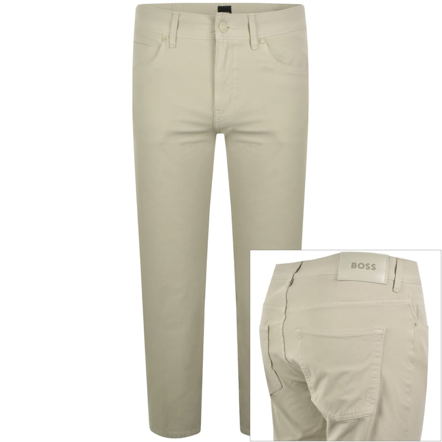 Image number 1 for BOSS H Delaware Slim Fit Trousers Beige