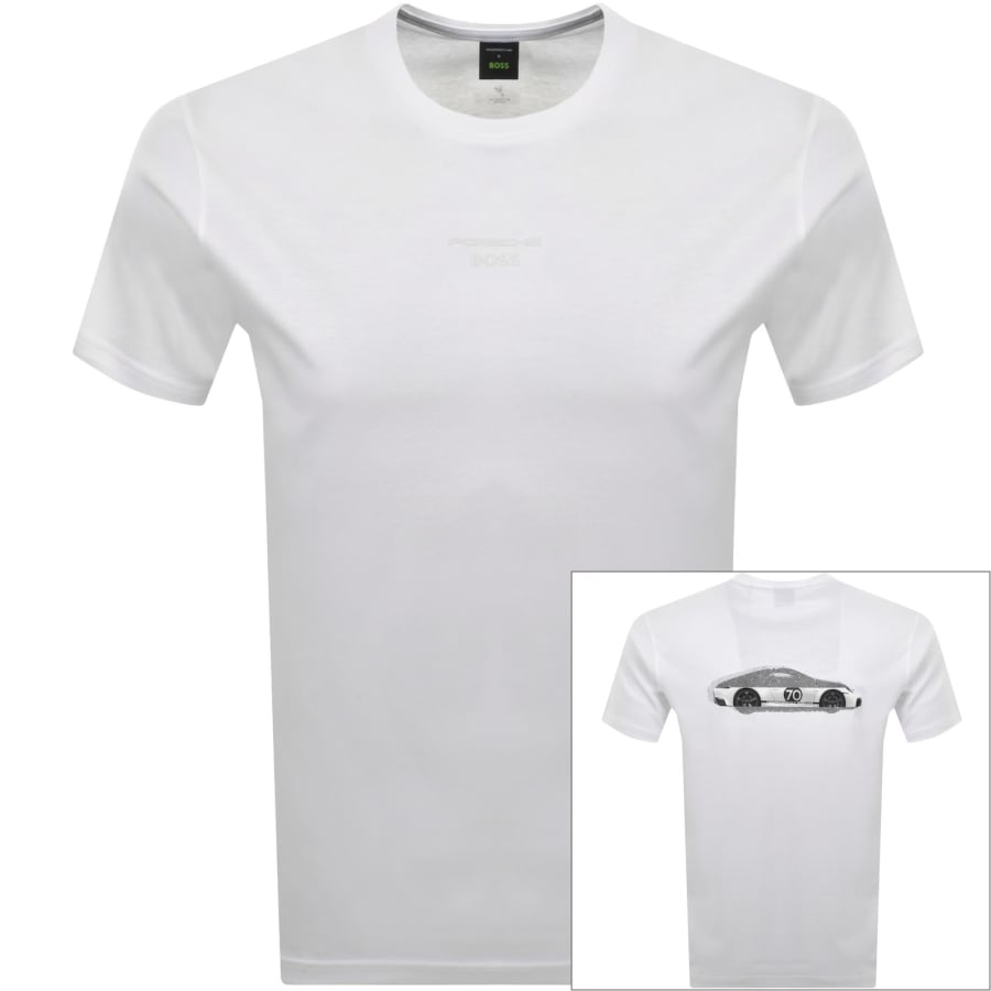 Image number 1 for BOSS X Porsche Spirit70 Car T Shirt White