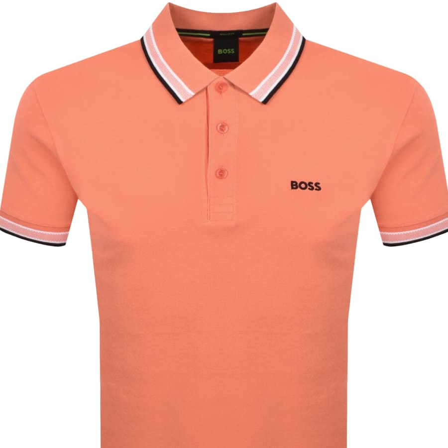 Image number 2 for BOSS Paddy Polo T Shirt Orange