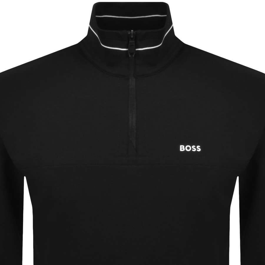 Image number 2 for BOSS SW Member QZ Sweatshirt Black