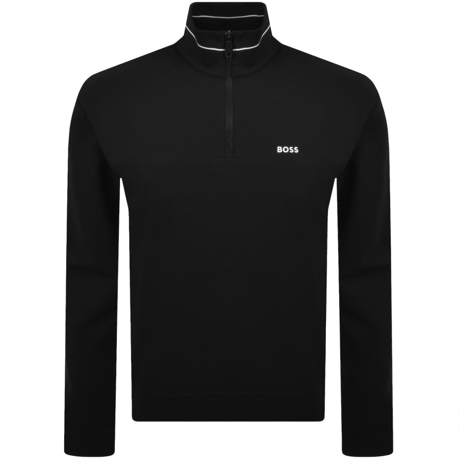 Image number 1 for BOSS SW Member QZ Sweatshirt Black