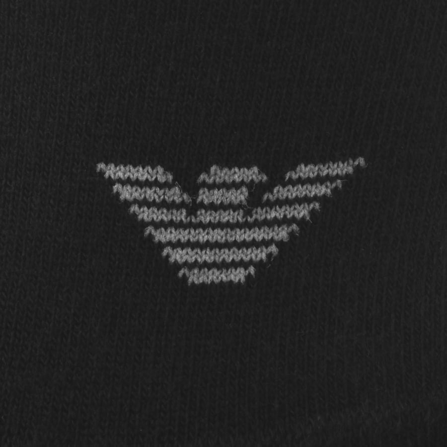 Image number 4 for Emporio Armani 3 Pack Low Cut Socks Black