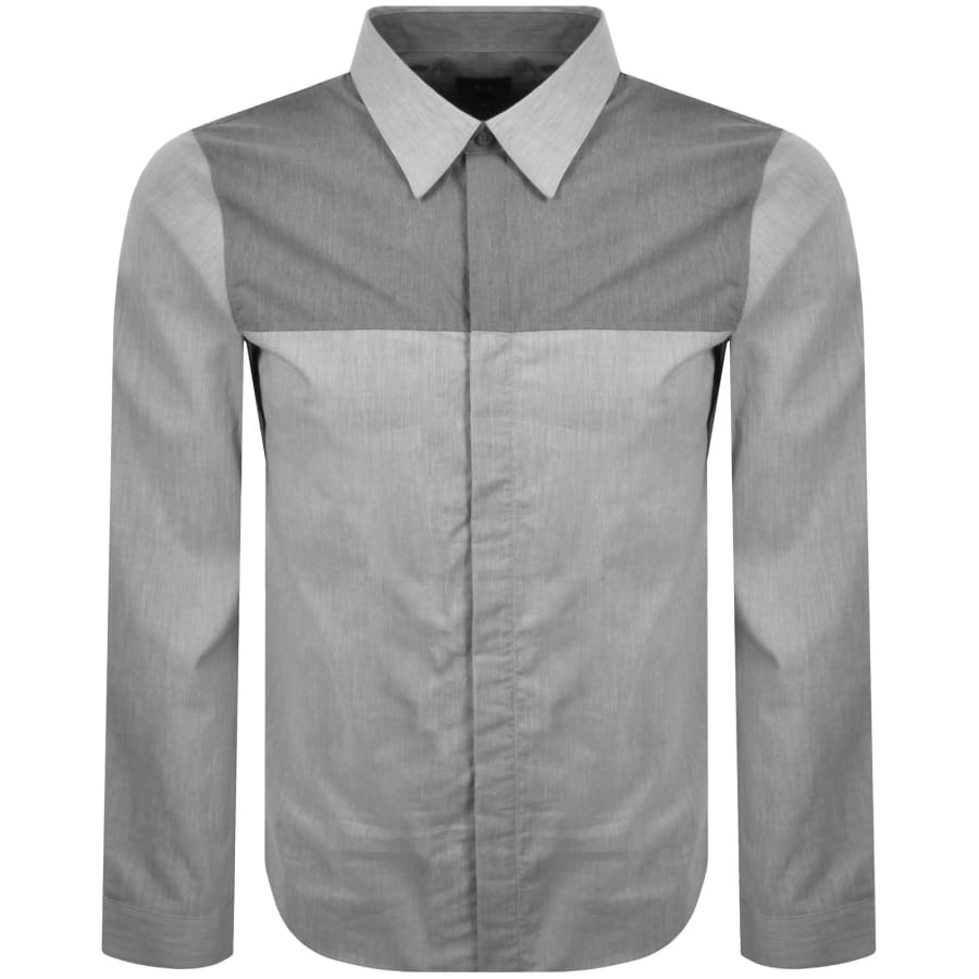 Image number 1 for Armani Exchange Long Sleeve Shirt Grey