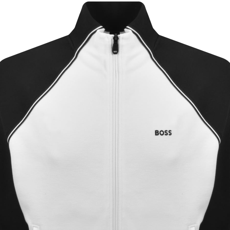 Image number 2 for BOSS Skaz Full Zip Sweatshirt White