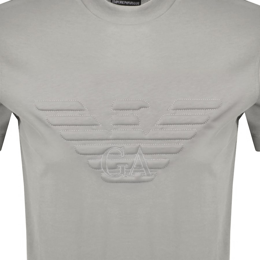 Image number 3 for Emporio Armani Big Eagle T Shirt Grey