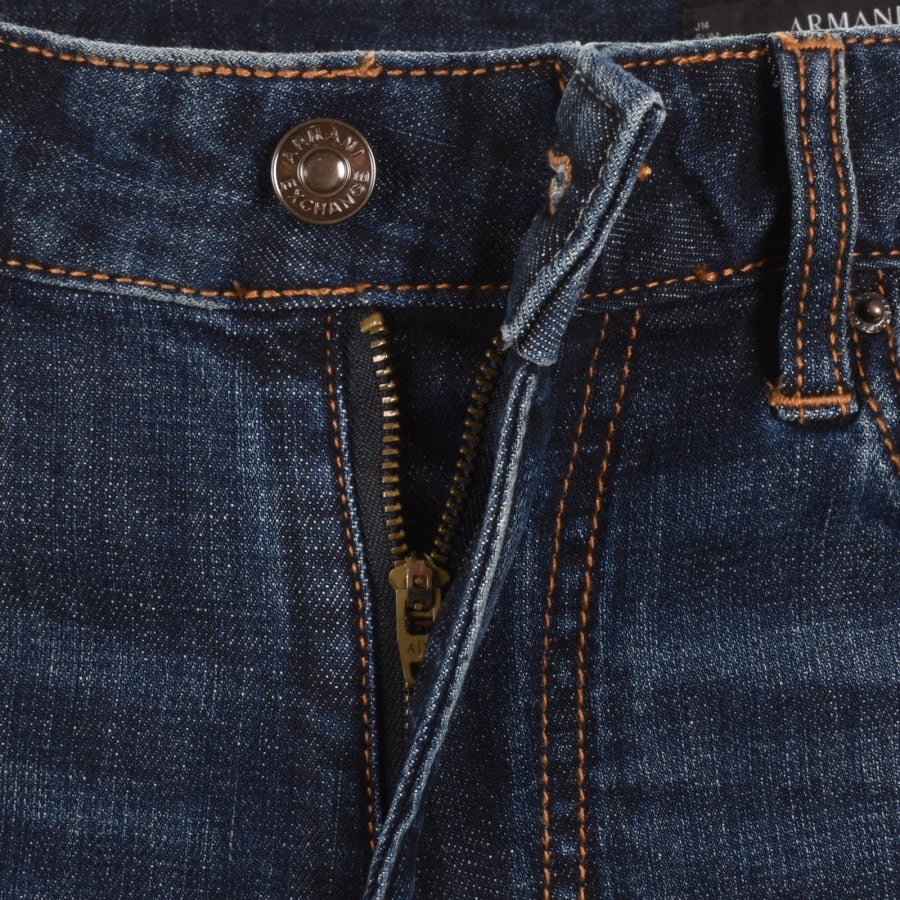 Image number 5 for Armani Exchange J14 Slim Fit Jeans Blue