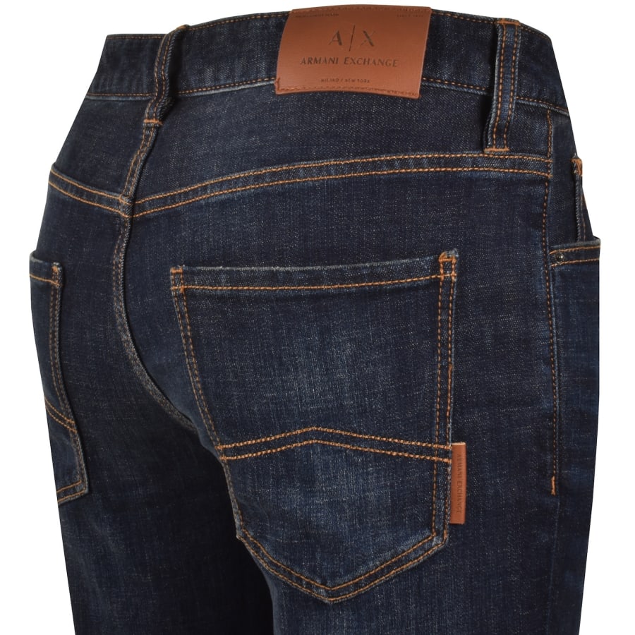 Image number 4 for Armani Exchange J14 Slim Fit Jeans Blue