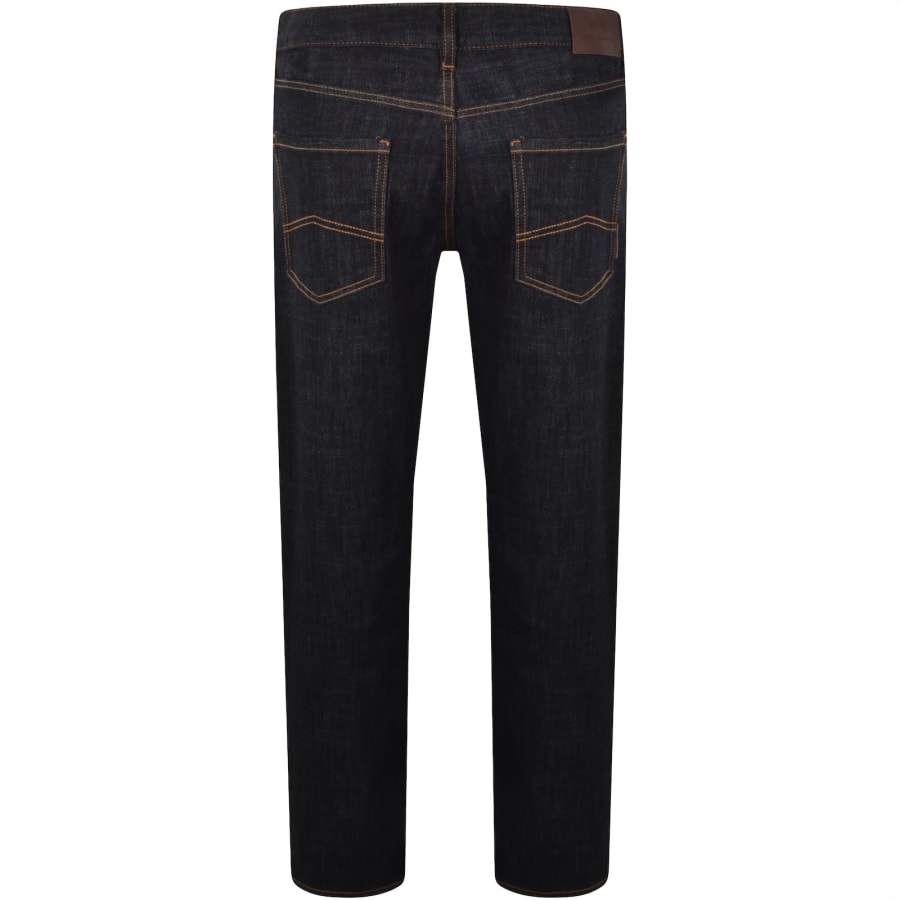 Image number 3 for Armani Exchange J16 Straight Fit Jeans Navy