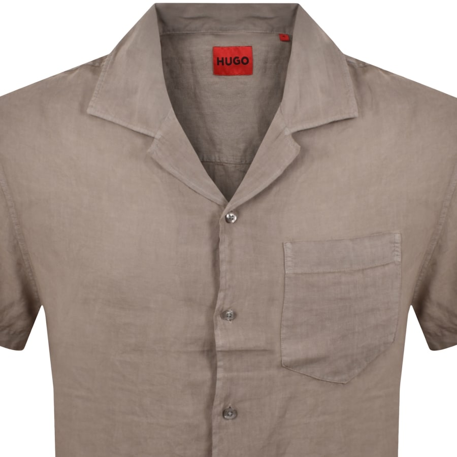 Image number 2 for HUGO Exolino Shirt Light Brown