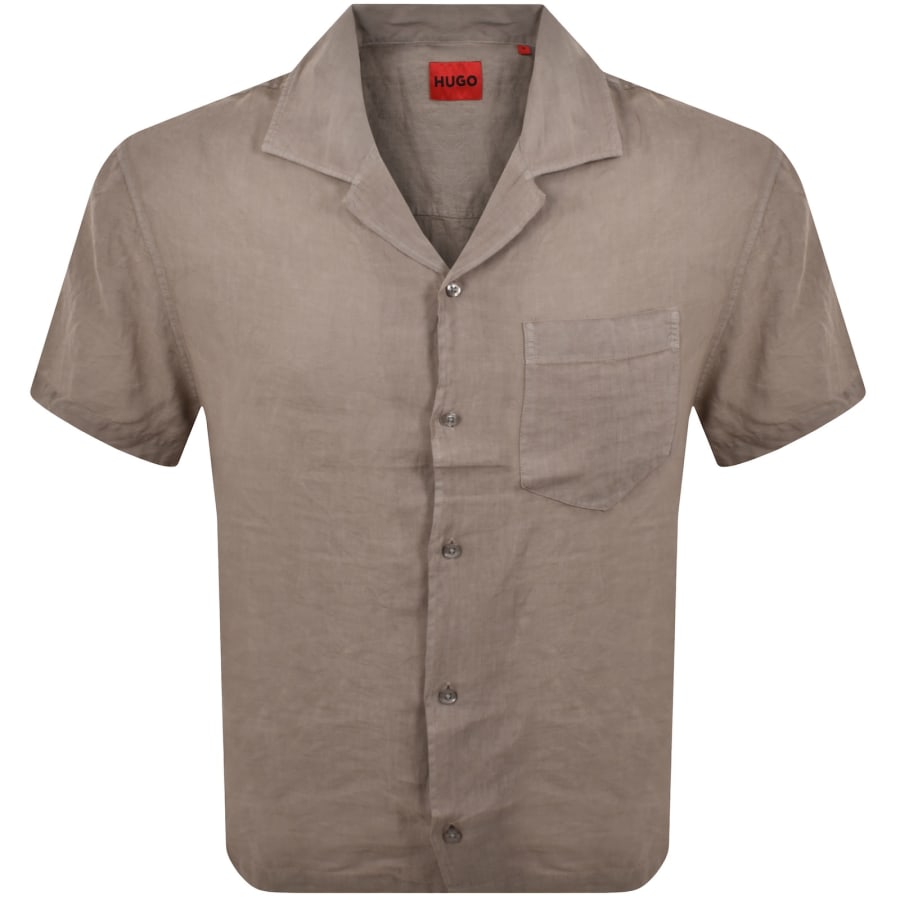 Image number 1 for HUGO Exolino Shirt Light Brown