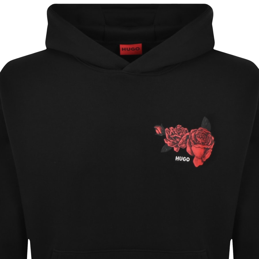 Image number 2 for HUGO Dagethood Hoodie Black
