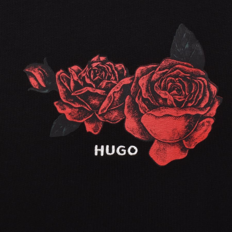 Image number 3 for HUGO Dagethood Hoodie Black