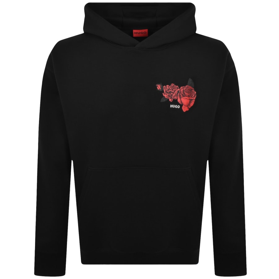 Image number 1 for HUGO Dagethood Hoodie Black