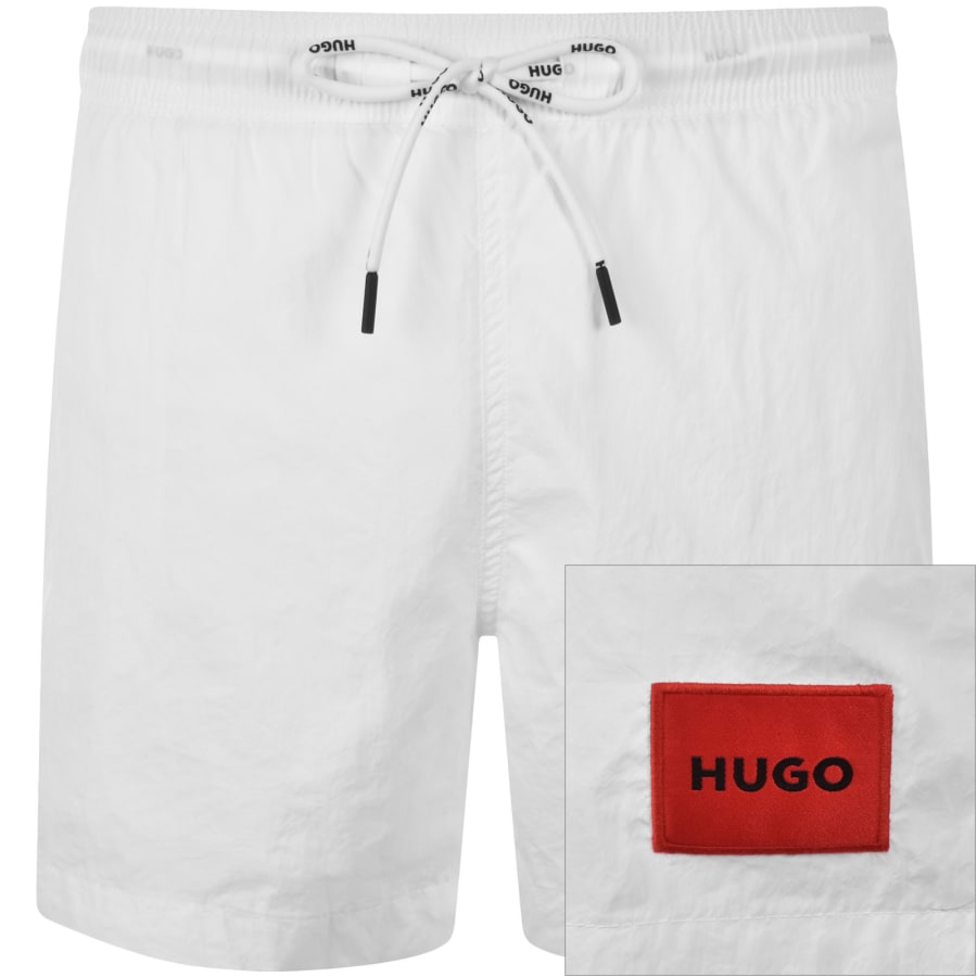 Image number 1 for HUGO Dominica Swim Shorts White
