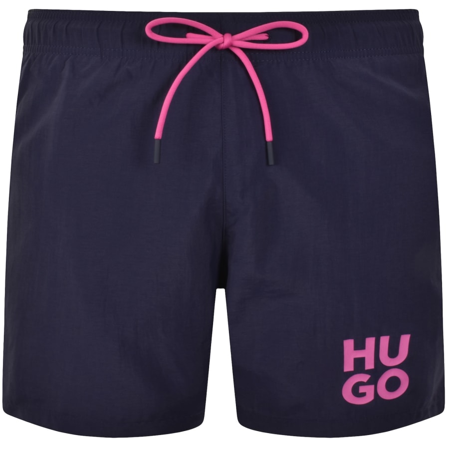 Image number 1 for HUGO Paolo Swim Shorts Navy