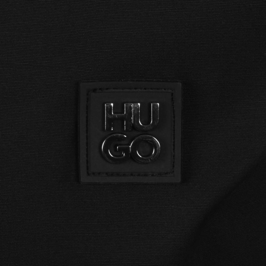 Image number 3 for HUGO Long Sleeved Ermo Shirt Black