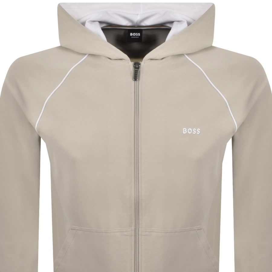 Image number 2 for BOSS Mix And Match Full Zip Hoodie Grey