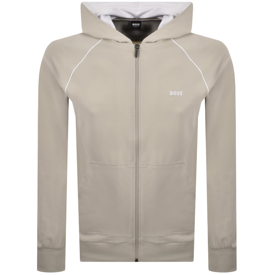 Image number 1 for BOSS Mix And Match Full Zip Hoodie Grey
