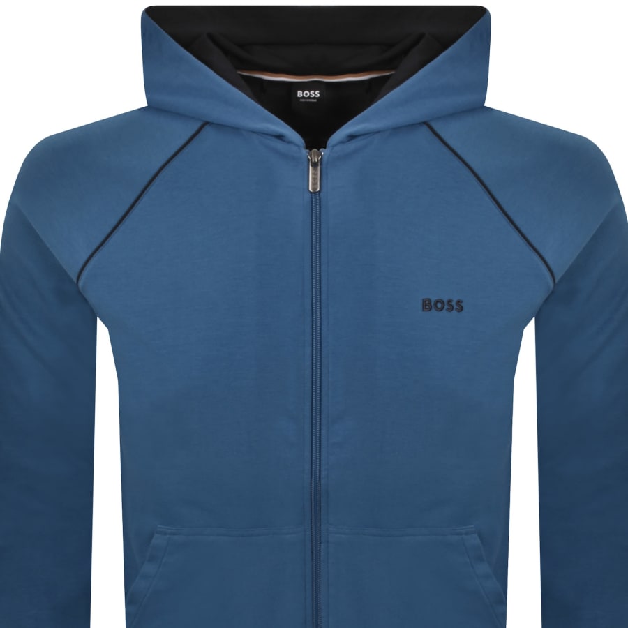 Image number 2 for BOSS Mix And Match Full Zip Hoodie Blue